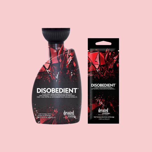 Devoted Creations - Disobedient Ultra-Blazing Black Indoor Tanning Tingle Bronzer Lotion