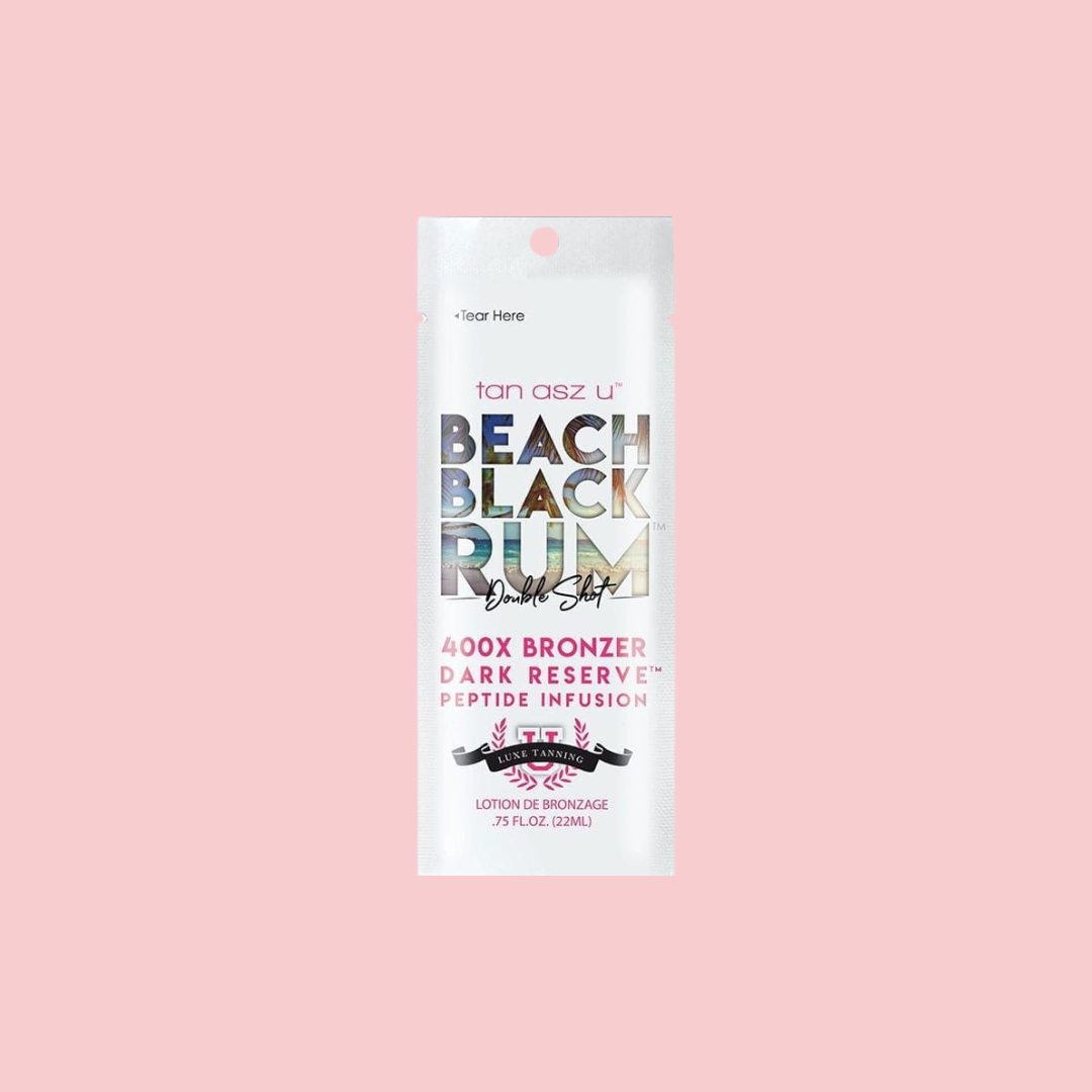 Tan Asz U Beach Black Rum Indoor Tanning Double Shot 400X Bronzer