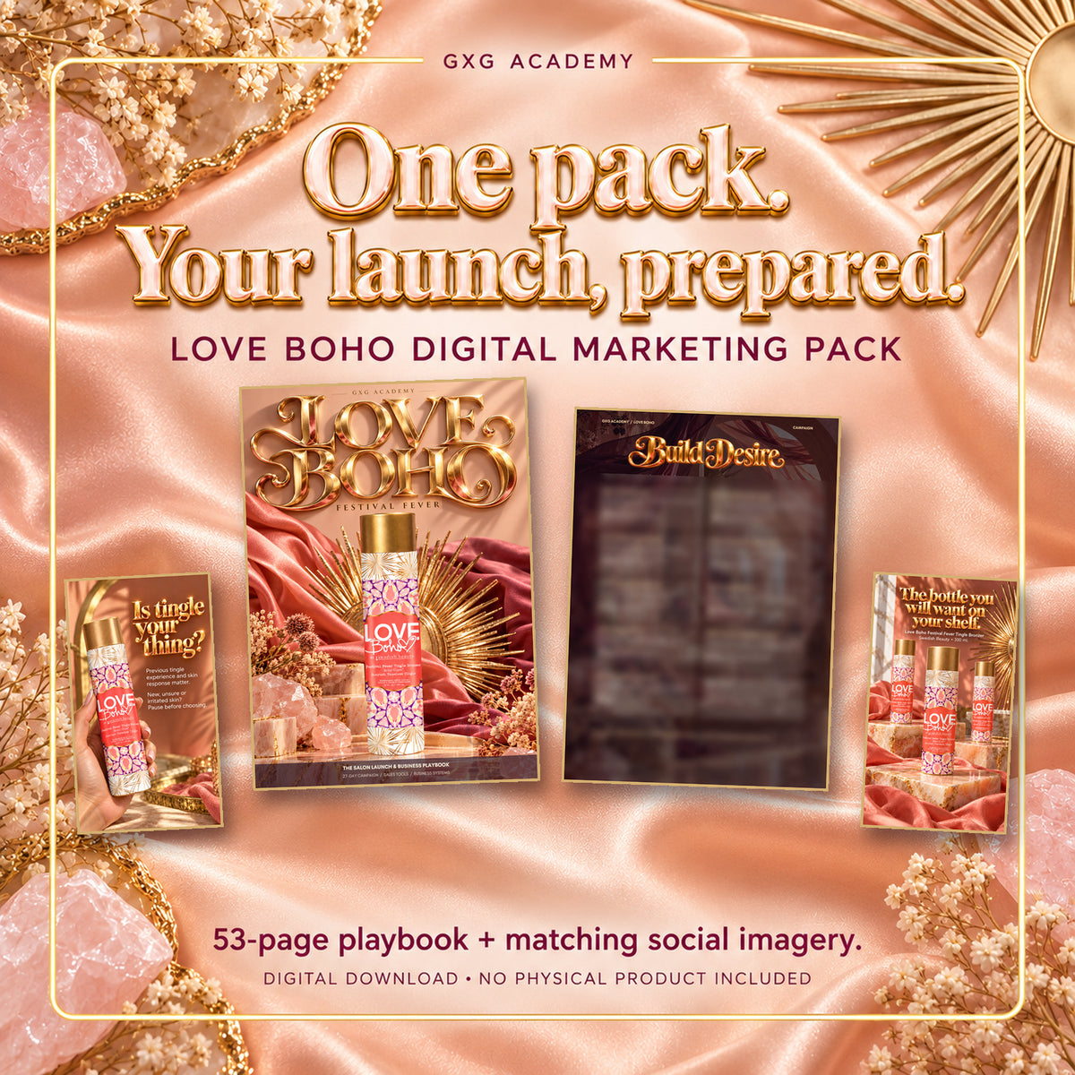 LOVE BOHO Festival Fever™ Complete Salon Marketing, Sales & Profit Pack | Digital Download