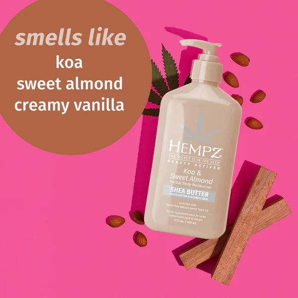 Hempz - Beauty Actives Koa & Sweet Almond Smoothing Herbal Body Moisturiser