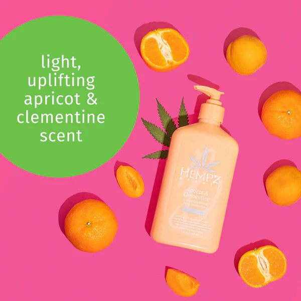 Hempz Apricot & Clementine Smoothing Herbal Body Moisturizer with Balancing Apple Cider Vinegar