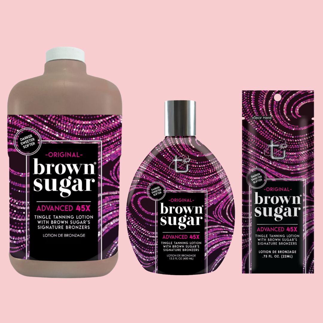 Tan Inc Brown Sugar - Original Dark Brown Sugar Indoor Tanning Tingle Lotion