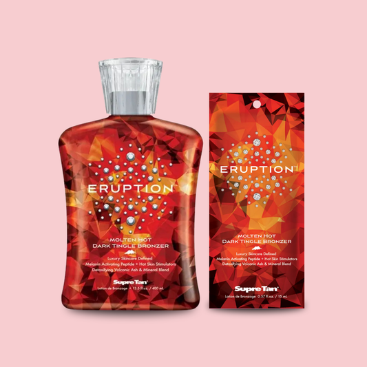 Supre Tan Eruption Molten Hot Dark Tingle Bronzer Indoor Tanning Lotion