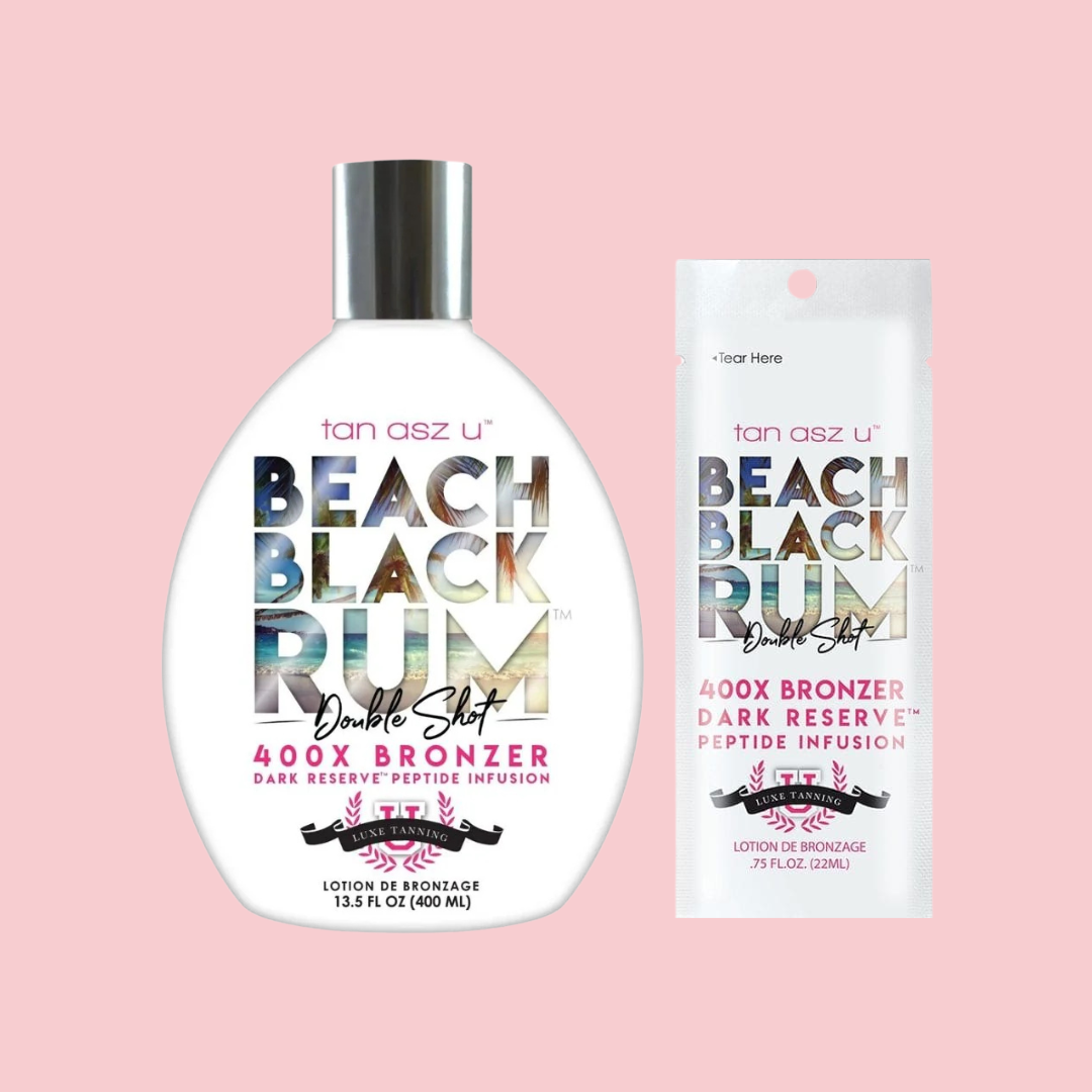 Tan Asz U Beach Black Rum Indoor Tanning Double Shot 400X Bronzer