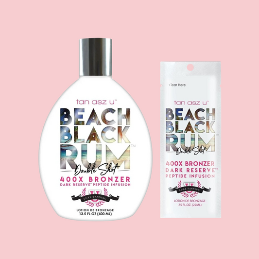 Tan Asz U Beach Black Rum Indoor Tanning Double Shot 400X Bronzer