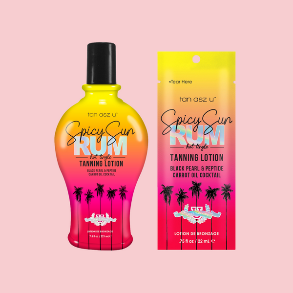 Tan Asz U Spicy Sun Rum Hot Tingle Indoor Tanning Lotion – GLOW X GO