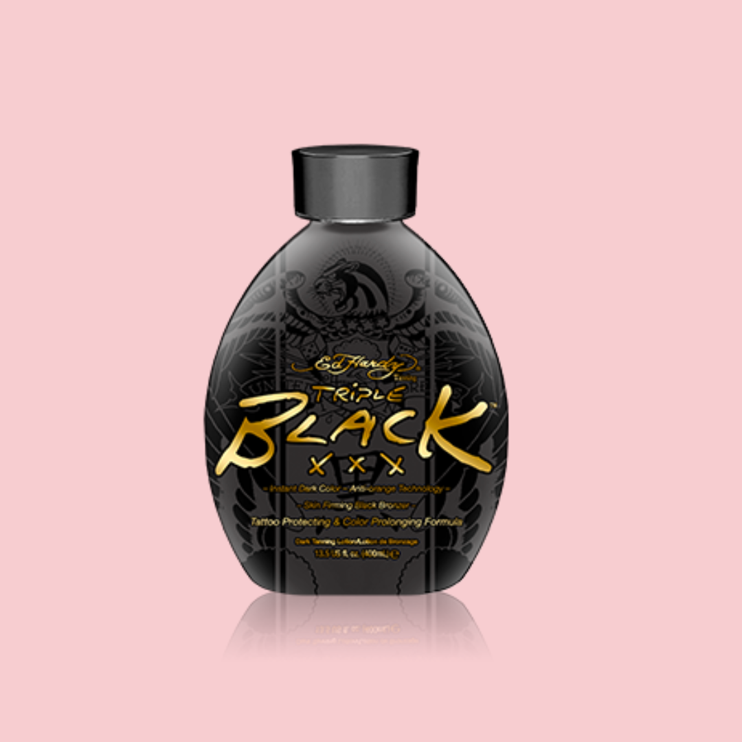 Ed Hardy Triple Black XXX Indoor Tanning Bronzer Lotion