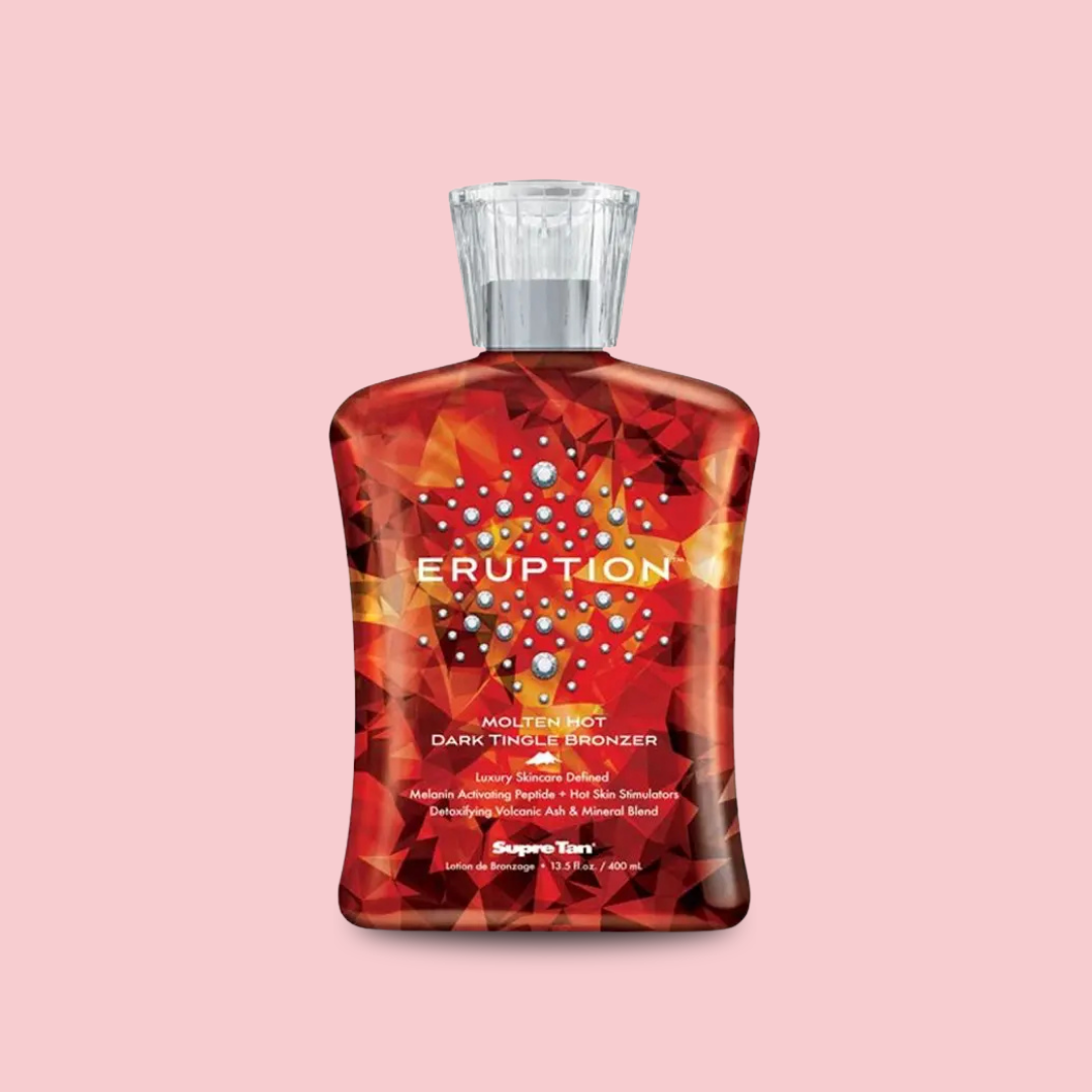 Supre Tan Eruption Molten Hot Dark Tingle Bronzer Indoor Tanning Lotion