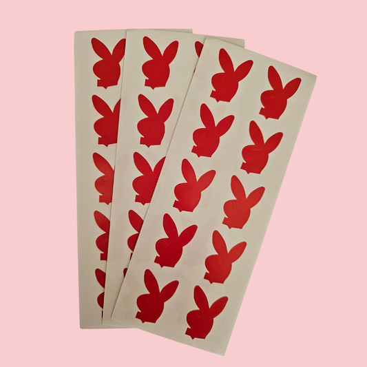 UV Indoor & Outdoor Tanning Stickers 500pc sheets - Bunny Shaped
