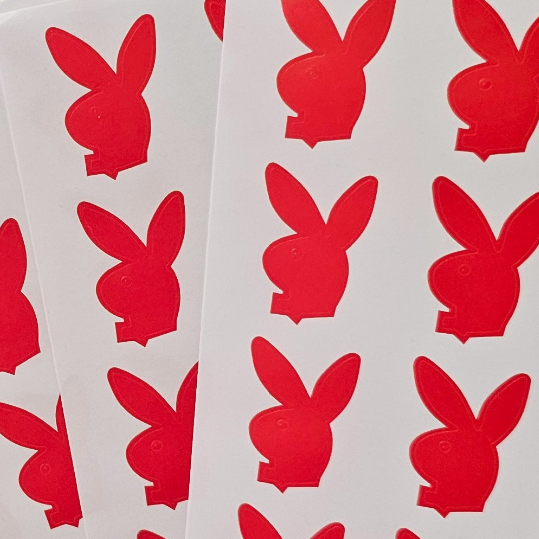 UV Indoor & Outdoor Tanning Stickers 500pc sheets - Bunny Shaped
