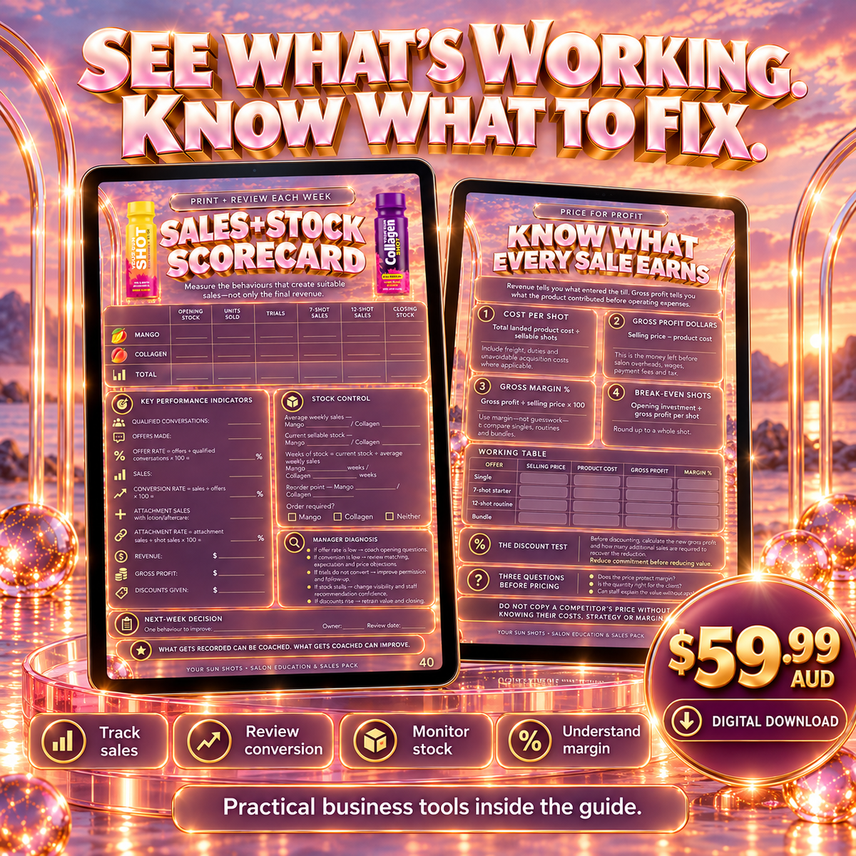 YOUR SUN SHOT™ Complete Salon Marketing Pack | Digital Download