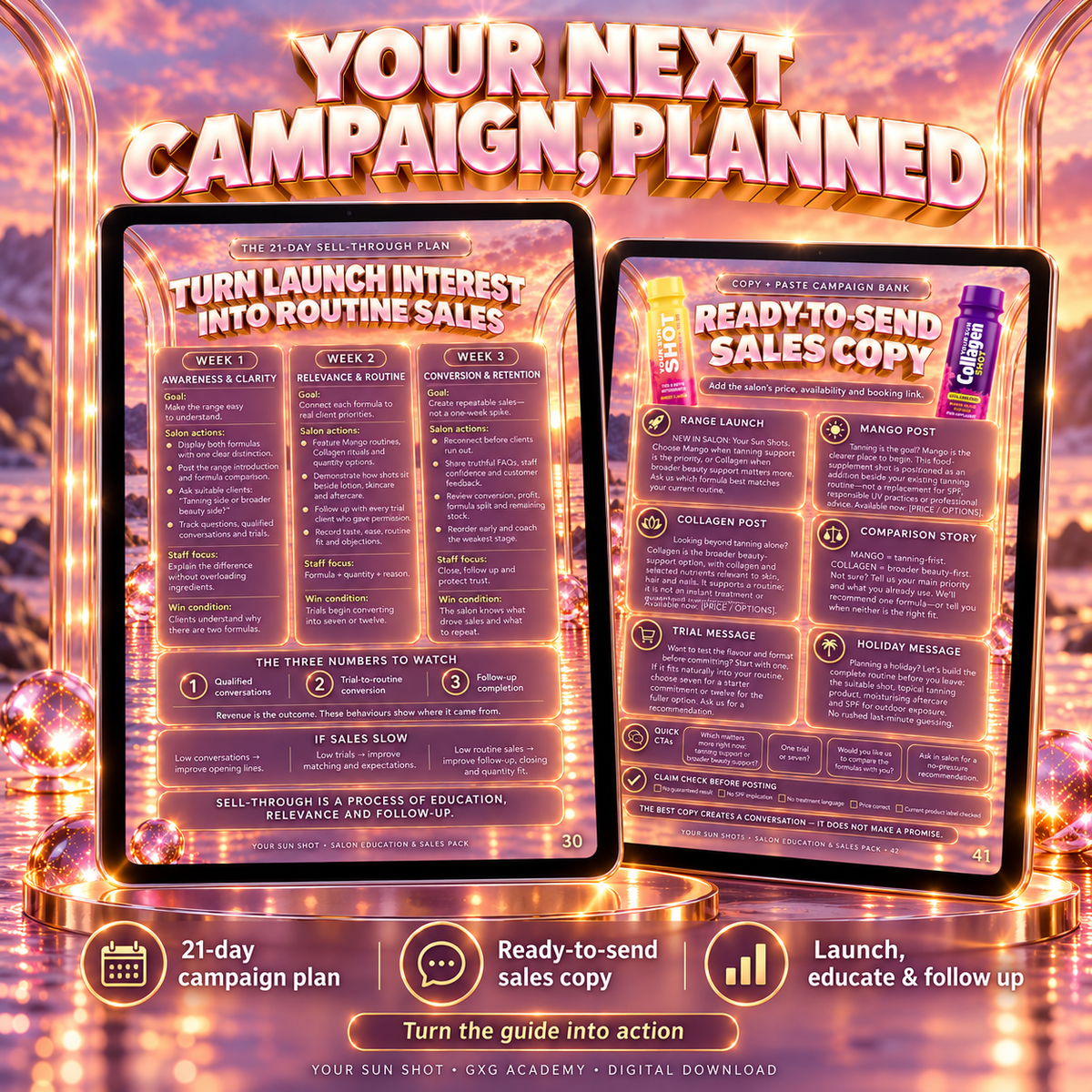 YOUR SUN SHOT™ Complete Salon Marketing Pack | Digital Download